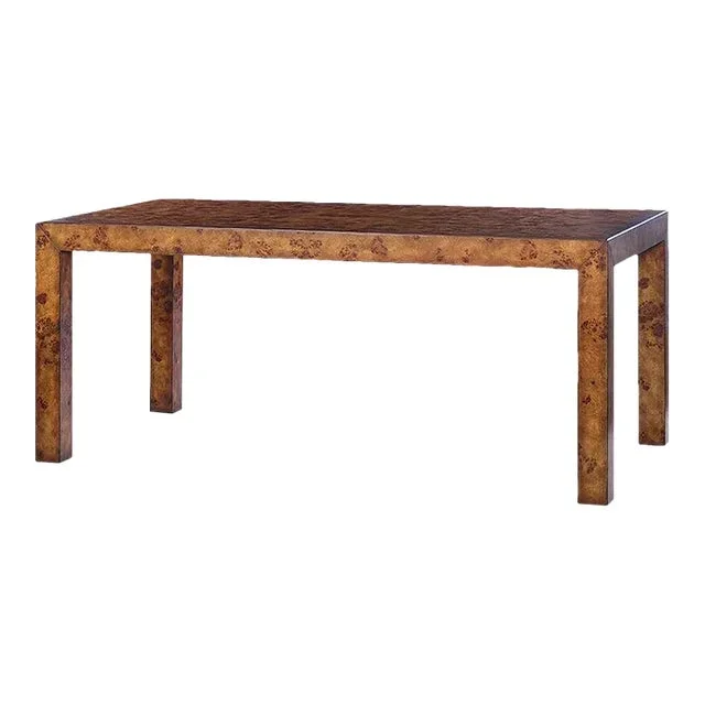 Modern Burl Dining Table