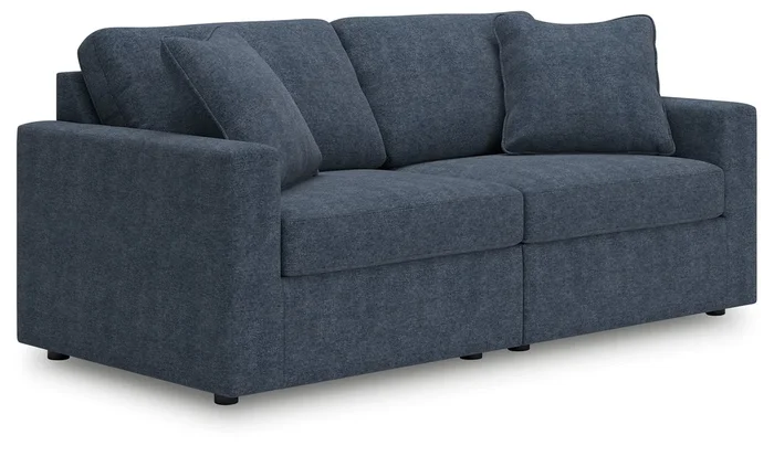 Modmax – 2-Piece Sectional Loveseat – Fabric – Ink