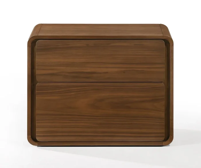 Modrest Dustin Modern Walnut Nightstand