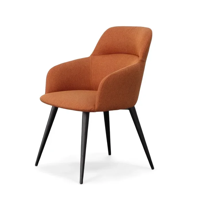 Modrest Scranton Modern Orange & Black Dining Chair
