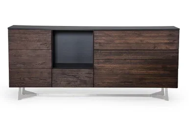 Modrest Wharton Modern Dark Aged Oak Buffet / VGEDPOS200108
