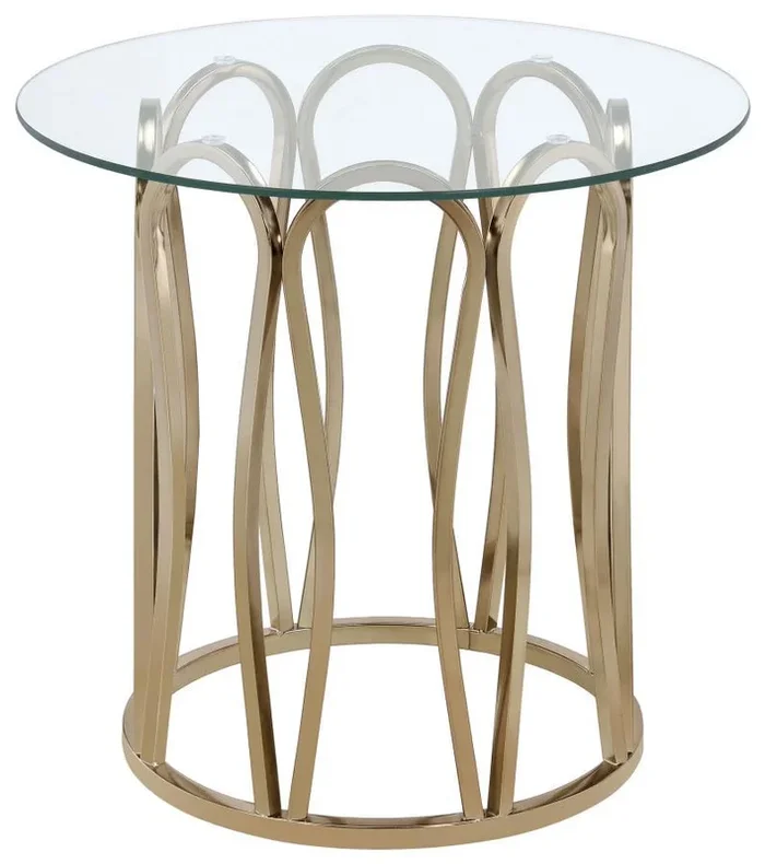 Monett – Round Glass Top Table