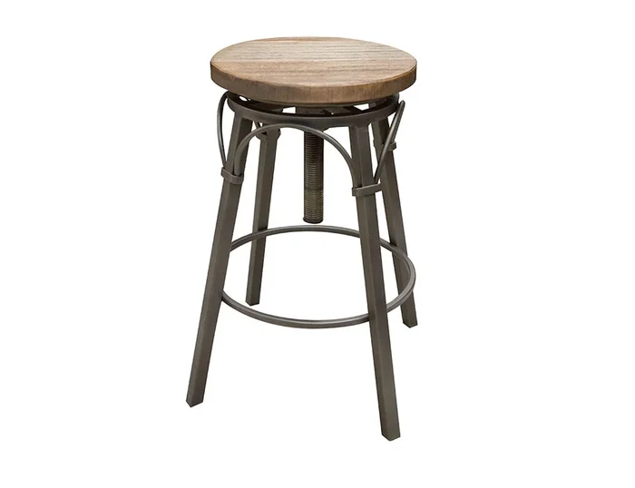 Montana – Swivel Stool – Two Tone Light Brown