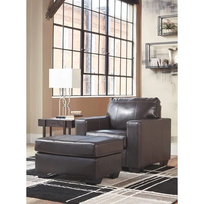 Morelos – Gray – 2 Pc. – Chair With Ottoman