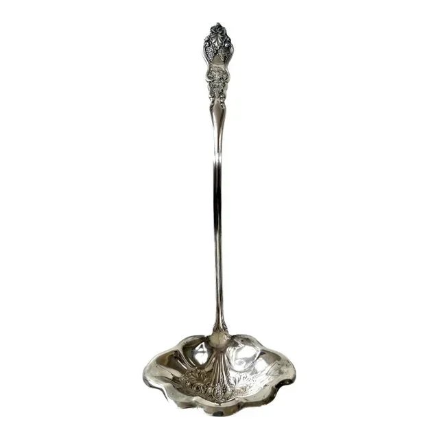 Moselle Punch Ladle Ac Fancy Bowl 13 1/2″ – Moselle by American ⁄ International – Silver Plate