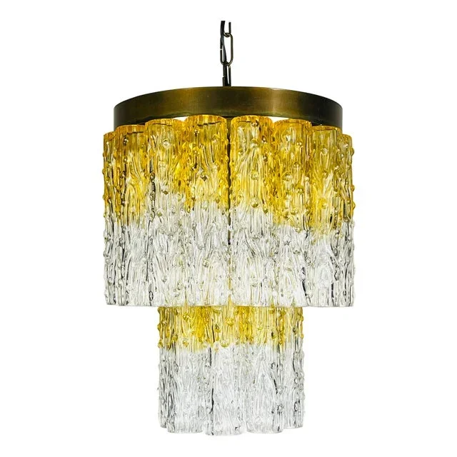 Murano Glass Tronchi Chandelier by Venini, Italy, 1960s