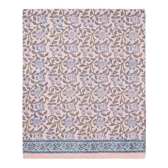 Naaz Queen Bed Dusty Pink Flat Sheet