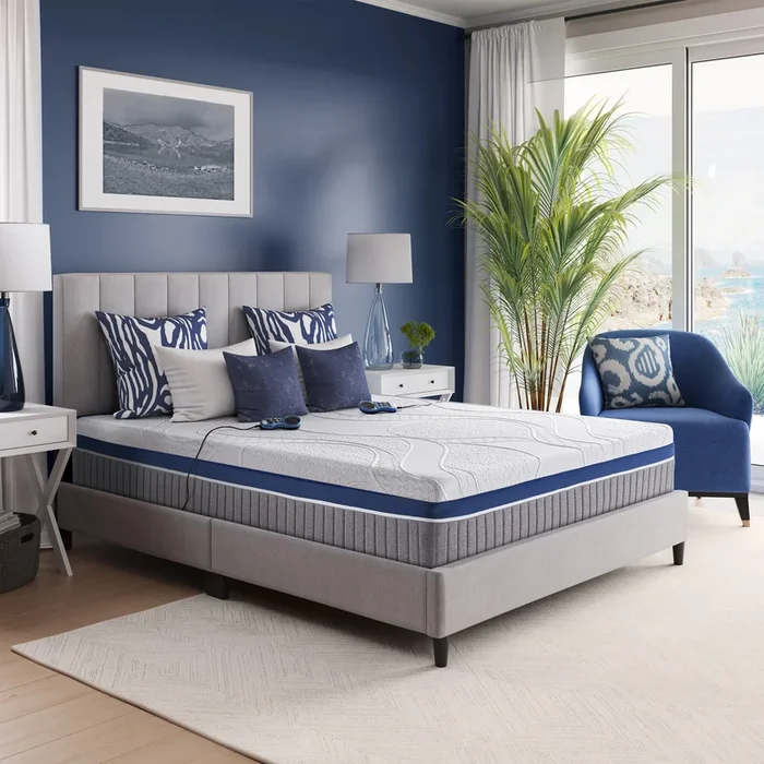 Nautica Home 12″ Hyacinth Multi Zone FlexAire Bed – 6 Chamber Smart Zone Bed