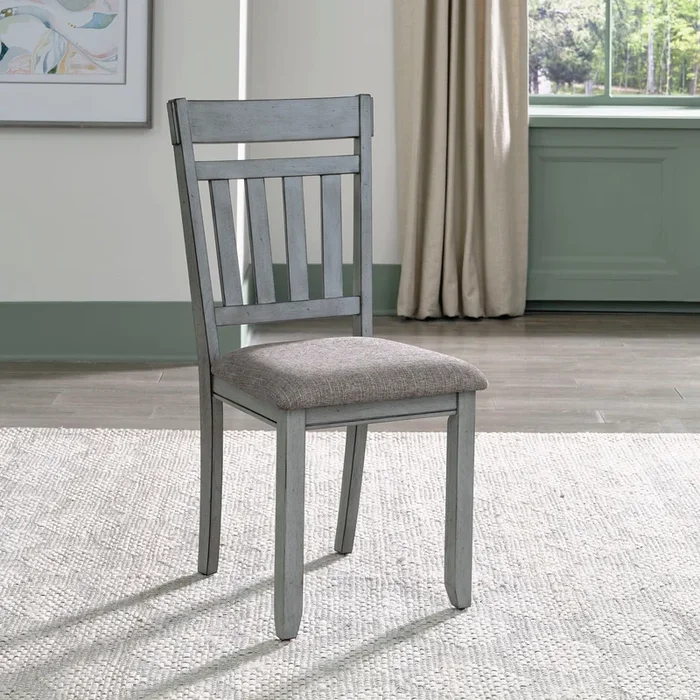 Newport – Splat Back Side Chair (RTA) – Gray