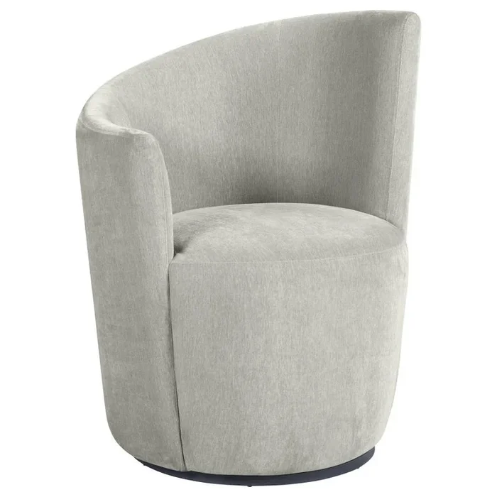 Nueva – Upholstered Swivel Chair Curved Backrest
