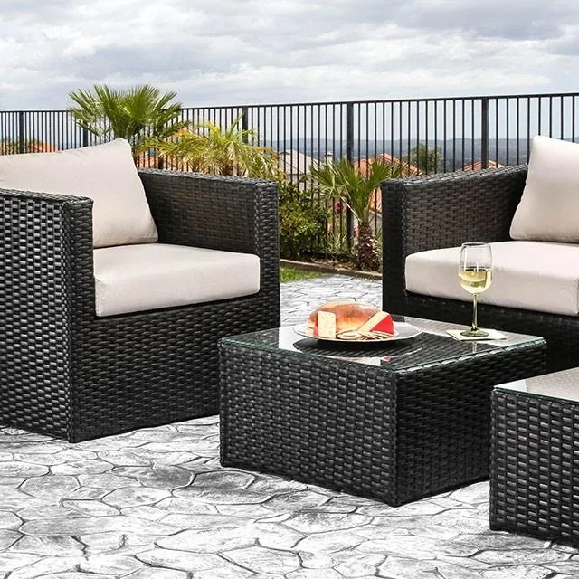 OLINA Beige/Espresso 5 Pc. Patio Set