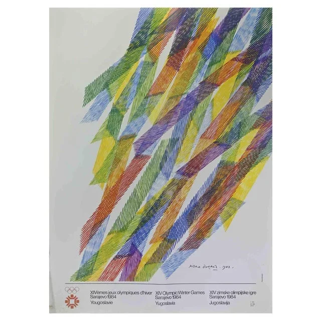 Olympics of Sarajevo Original Poster, 1984
