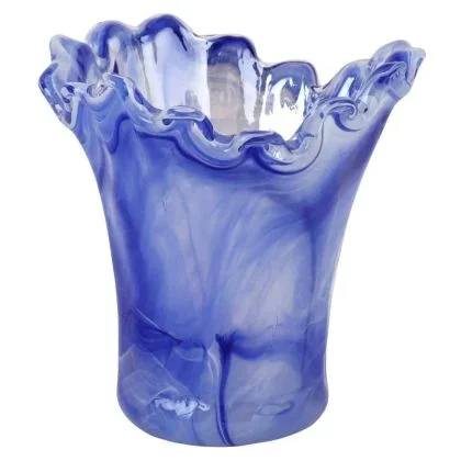 Onda Glass Short Vase by Vietri