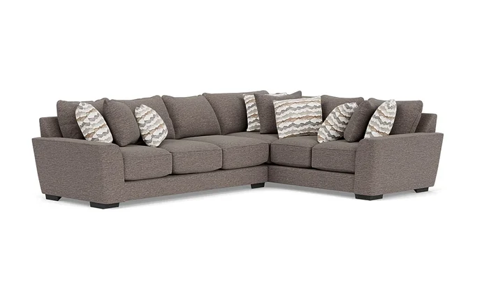 Oracle Tux Sofa Sectional in Regis Sable II, Left Facing