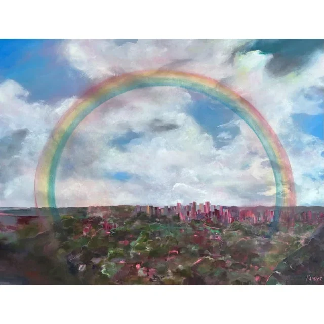 Our City of Angels- Los Angeles, Original Oil Painting by Jessica Fairley