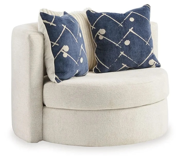 Padova – Swivel Accent Chair – Ivory