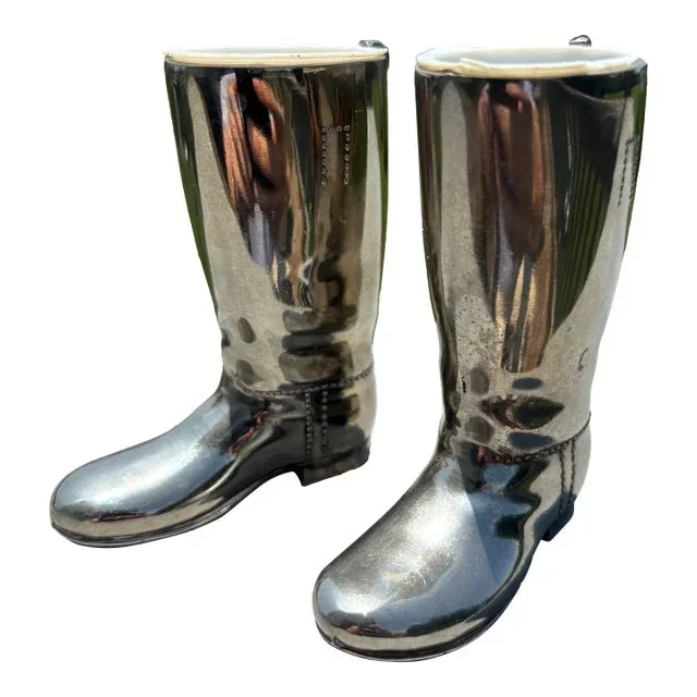 Pair of Mid 20th Century English Riding Boot / Shot Glass Jiggers – Large
