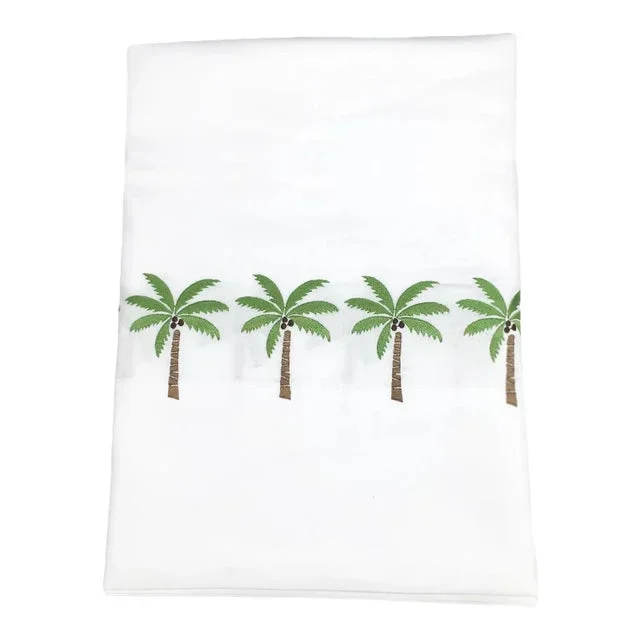 Palm Tree Queen Flat Sheet