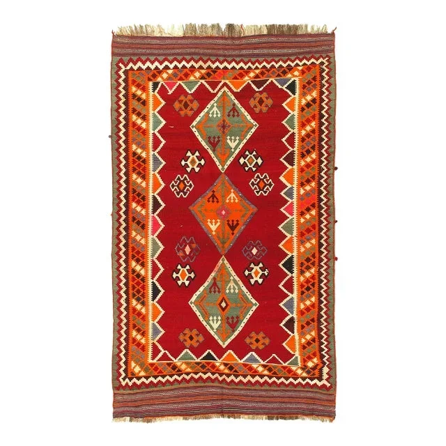 Pasargad DC Red Vintage Persian Kilim