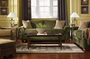 Pembroke Ottoman w/ Brass Nail Head Trim