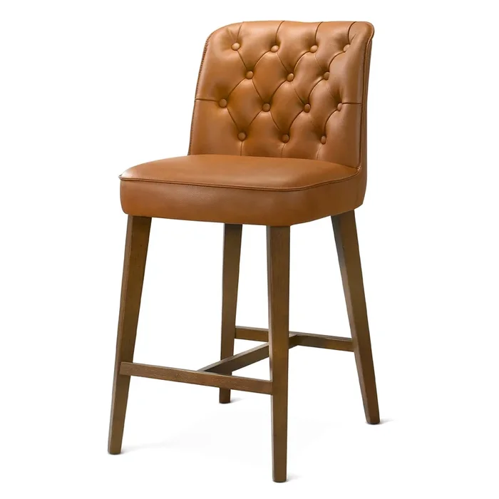 Peoria Elegant Mid-Century Modern Counter Stool for Kitchen Island