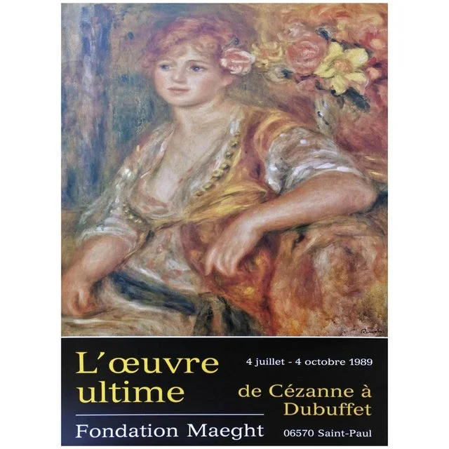 Pierre-Auguste Renoir, The Final Work, 1989, Poster