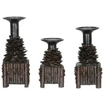 Pinola Candleholders CVCHD694 by Crestview Collection at Old Brick Furniture & Mattress Co.