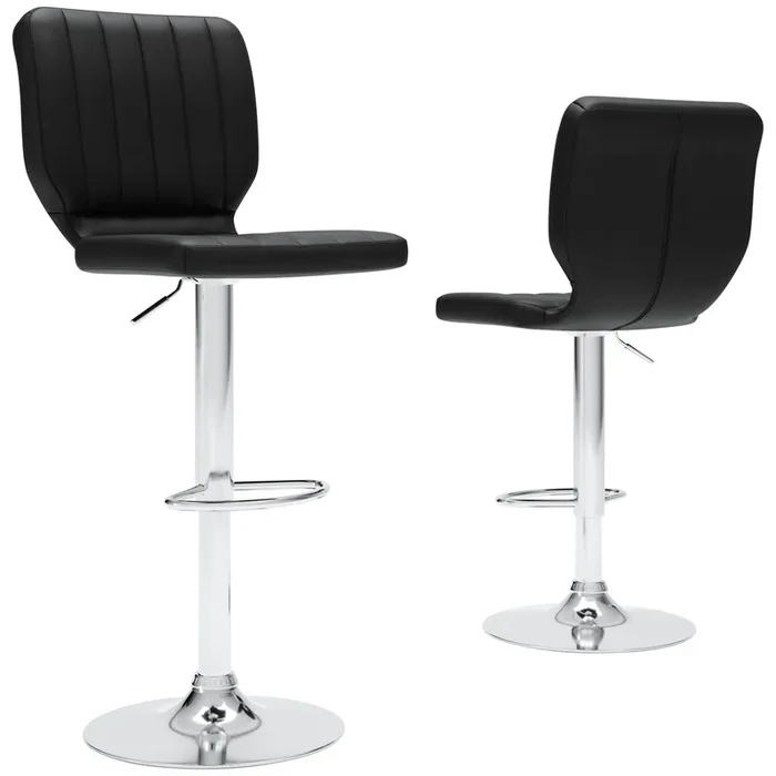 Pollzen – Black – Bar Height Bar Stool (set Of 2)