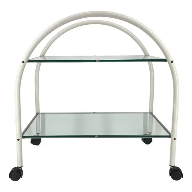 Postmodern Serving Trolley / Bar Trolley by Anna Anselmi for Bieffeplast, Italy, 1980s