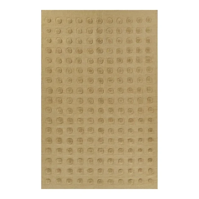 Pure Salt Patara Taupe Hand Woven Argentinian Wool Area Rug, 8′ X 10′