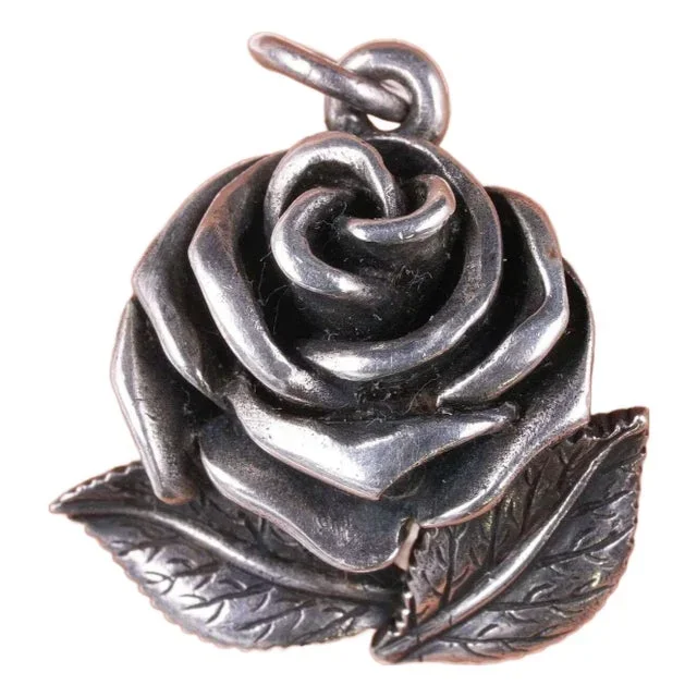 Rare Retired James Avery rose charm