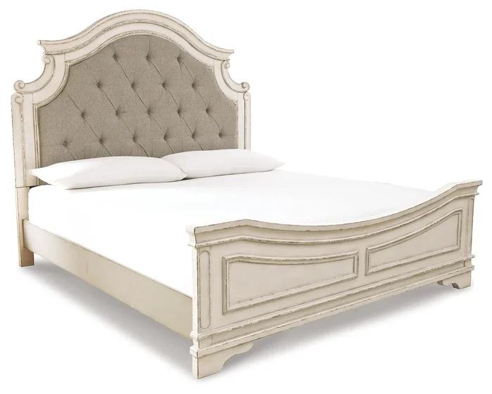 Realyn Upholstered Panel Bed B743B2 by Signature Design by Ashley at Old Brick Furniture & Mattress Co.