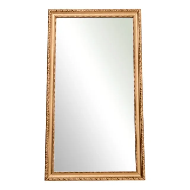 Rectangular Mirror with Gold Frame