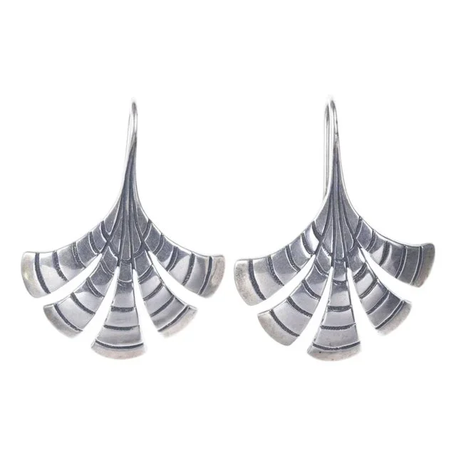 Retired James Avery Modernist sterling earrings, 2 pieces