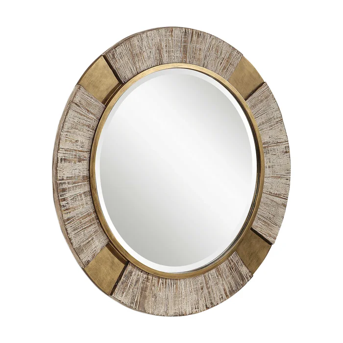 Reuben Round Mirror 09478 by Uttermost at Old Brick Furniture & Mattress Co.