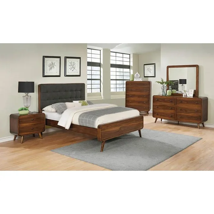 Robyn – California King Bed – Dark Brown