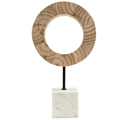 Round Sculpture on Marble EVDEN100 by Crestview Collection at Old Brick Furniture & Mattress Co.