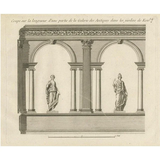 Royal Botanic Gardens, 1776, Copper Engraving on Paper