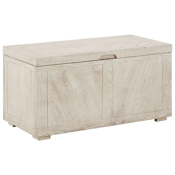 Ryker – Distressed White – Storage Trunk