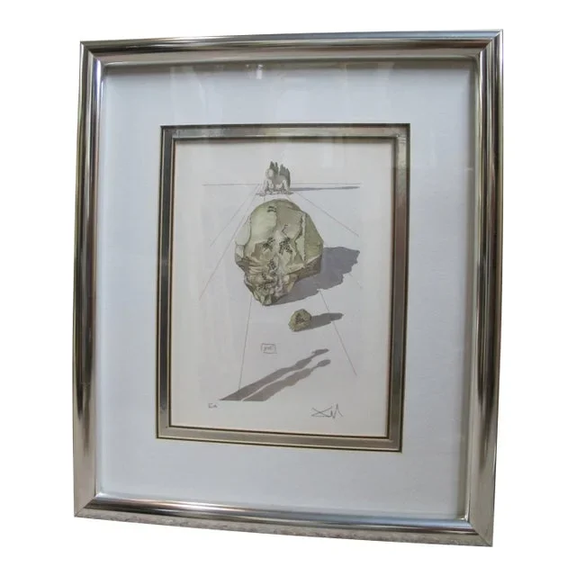 Salvador Dali Framed Hand Signed Divine Comedy Punishment of Hypocrites Print