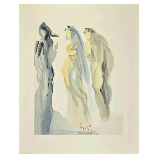 Salvador Dali, The Heaven of Venus, Woodcut Print, 1964
