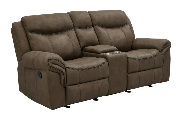 Sawyer Motion – Glider Loveseat – Light Brown