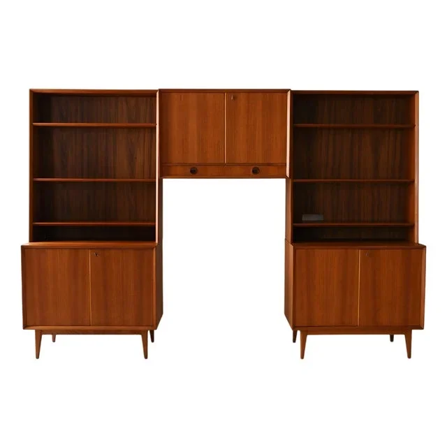 Scandinavian Modular System in Teak, 1960s, Set of 3