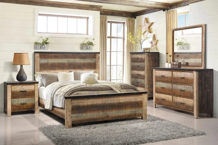 Sembene – Bedroom – Queen Bed – Light Brown
