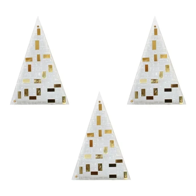 Set of Three Luxor Sconces Limited Design by Gianluca Fontana, Italy, 21st Century