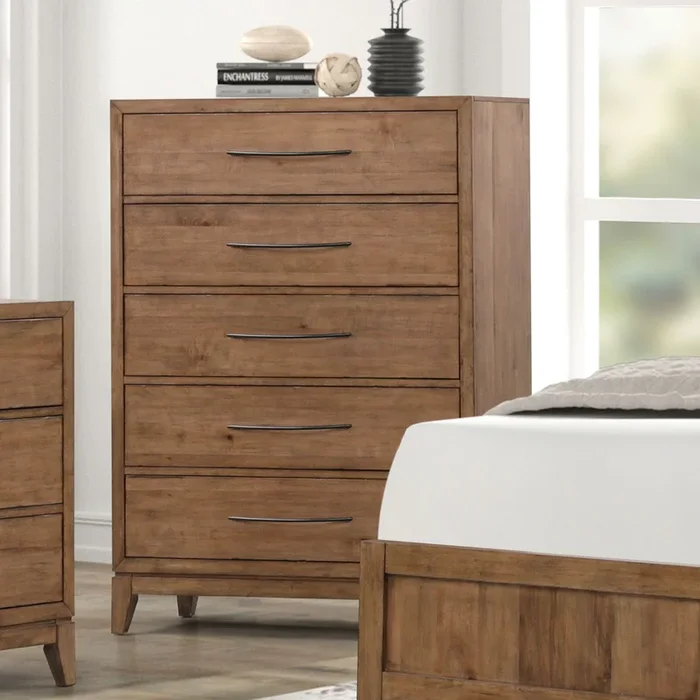 Shaker Lakes – 5 Drawer Chest – Brown