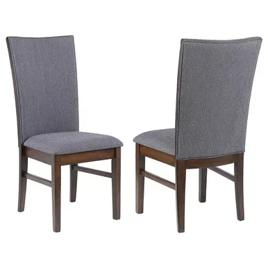 Sherwood Upholstered Dining Side Chair Grey (Set of 2) / CS-193592