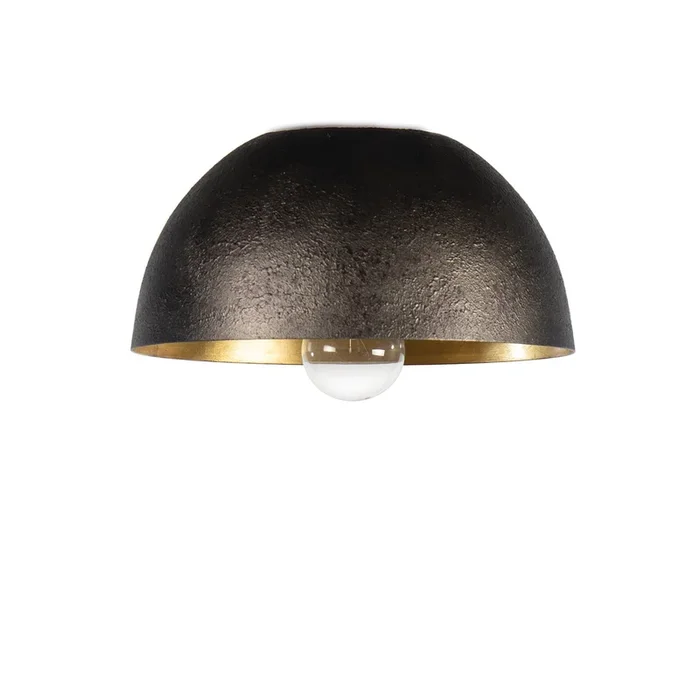 Sigmund Flush Mount – Black and Gold