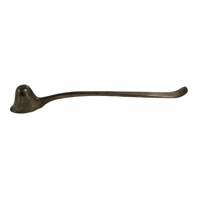 Silver-Tone Metal Candle Snuffer With Handle