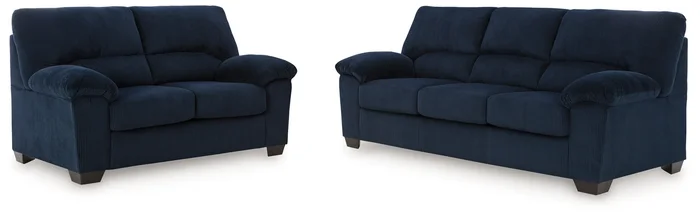 SimpleJoy Sofa and Loveseat 24205U1 by Signature Design by Ashley at Old Brick Furniture & Mattress Co.